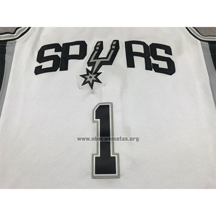 Camiseta San Antonio Spurs Victor Wembanyama NO 1 Association 2022-23 Blanco